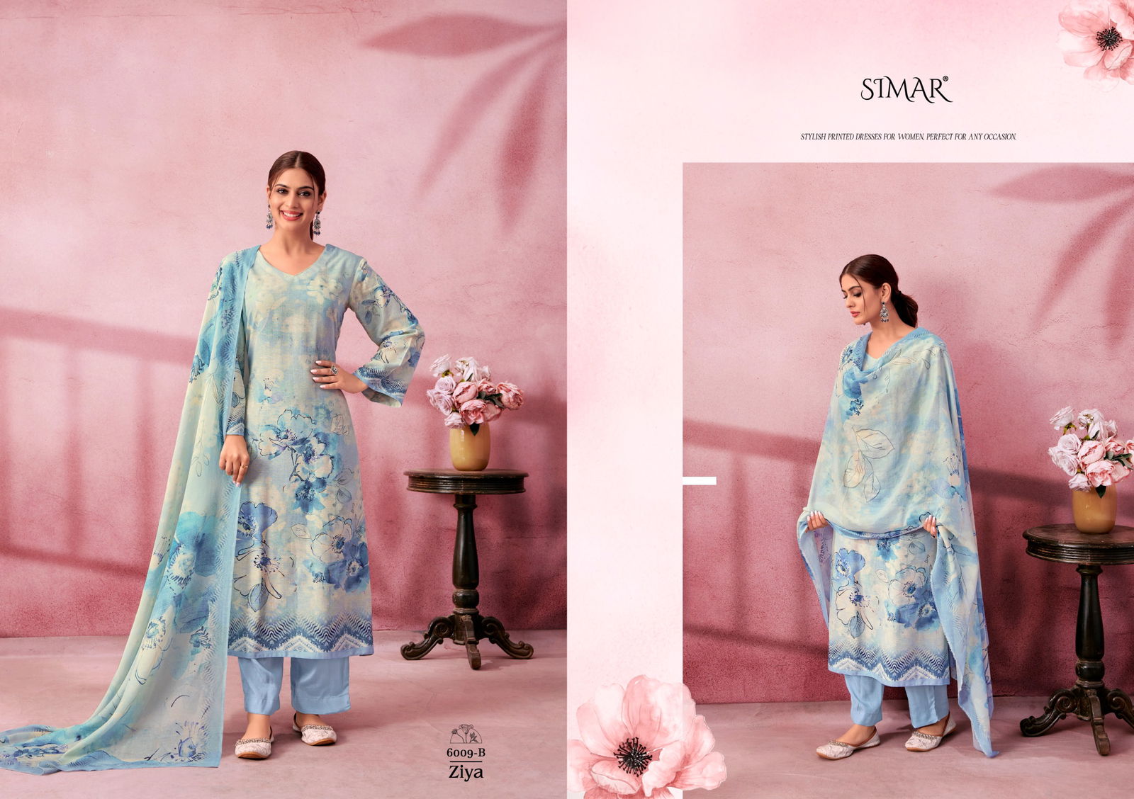 Ziya By Glossy Linen Cotton Printed Dress Material Wholesalers In Delhi
